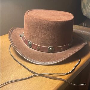 Classic Steampunk Top Hat with Studded Leather Band
